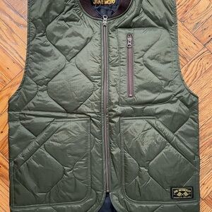 Jane motorcycles Humboldt quilted liner vest sz small olive